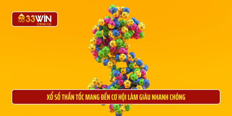 Xổ số thần tốc tại 33 Win  mang đến cơ hội làm giàu nhanh chóng